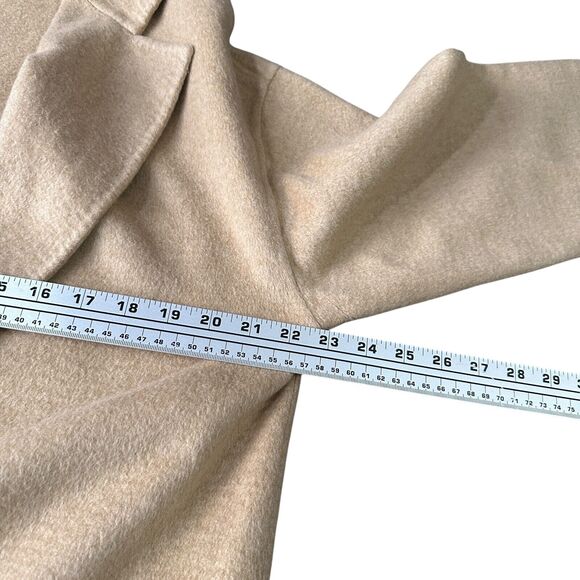 Dusan Open Front Jacket Women’s Medium 100% Cashmere Beige Long Sleeve READ - Picture 4 of 12